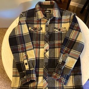 NWOT SZ L (7) Boys Fleece Snap button long sleeve top